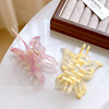 Design accessory, shark, hairgrip with butterfly, advanced hairpins, trend of season, light luxury style, high-quality style