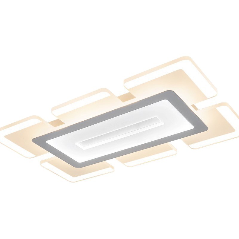 Control remoto llevó la luz de techo Sky City salón dormitorio lámparas iluminación AI voz oscurecimiento