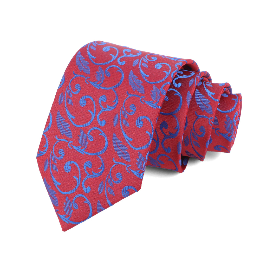 Corbata de hombre 8cm para hombre, bordado jacquard de alta calidad para hombre, corbata de negocios, corbata de seda de poliéster, fábrica al por mayor