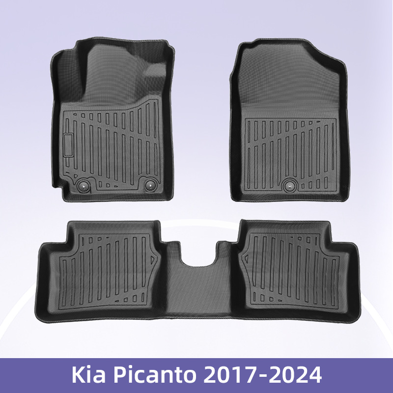 Europa para Kia Picanto 2017 - 2024 combustible 3D todo el tiempo TPE cojín de pie de automóvil