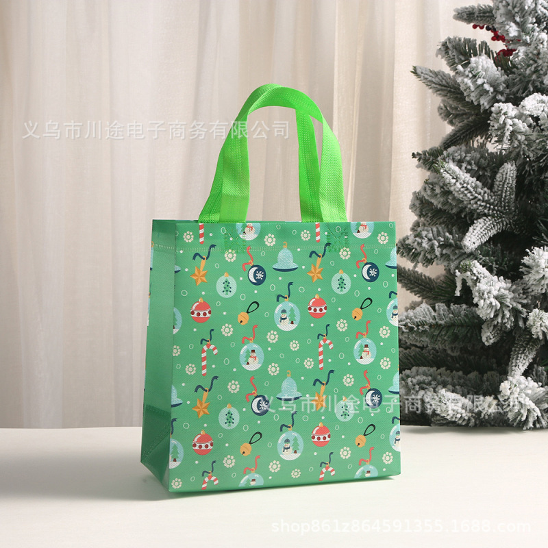 クリスマステーマ不織布袋プレゼント手提げ袋プリントショッピング包装袋パーティー装飾プレゼントプレゼント|undefined