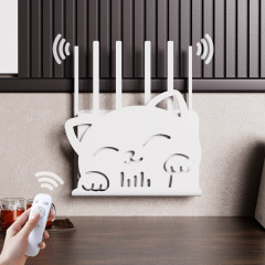 ルータの棚を置くwifiの収納箱のセットトップボックスは隠れています。