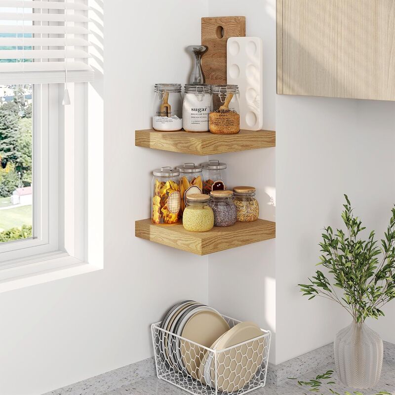 Invisible Shelf Wall-Mounted Bookshelf Partition Accessories Hidden Wooden Board Bracket T-Shaped Wall Mount