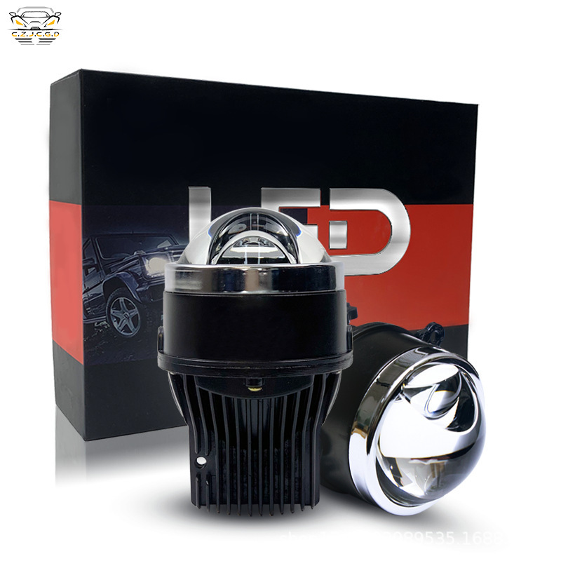 Accesorios de lámpara de niebla LED de 3 pulgadas para automóviles Matrix Universal Lentes de doble luz Lámpara directa única Reforma de luz alta y baja integrada superbrillante