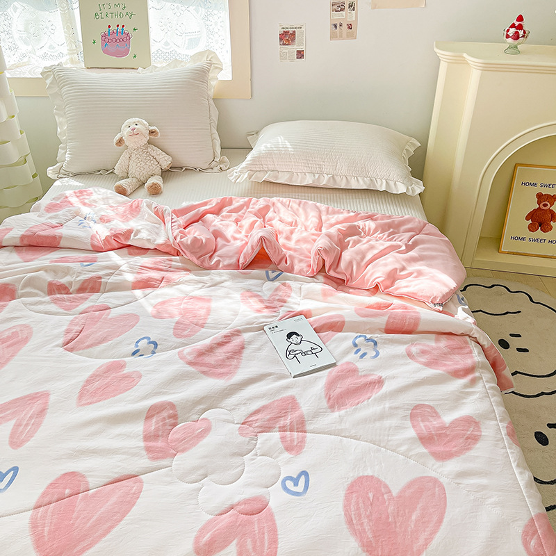 Edredón de verano de clase A, edredón de enfriamiento de verano, edredón de aire acondicionado, dormitorio individual para niños, edredón fino de primavera y otoño, se puede lavar a máquina en verano