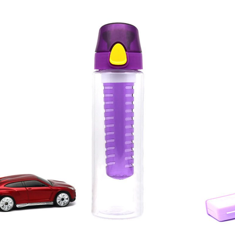 В наличии! Новая прыгающая пластиковая фруктовая кружка для спорта на открытом воздухе с ручкой