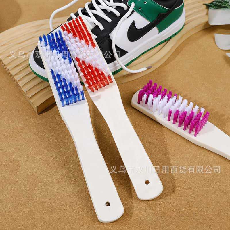 Long Handle Wooden Shoe Brush Home New Multifunctional Washing Clothes Brush Shoe Brush Household Cleaning Brush in stock Wholesale