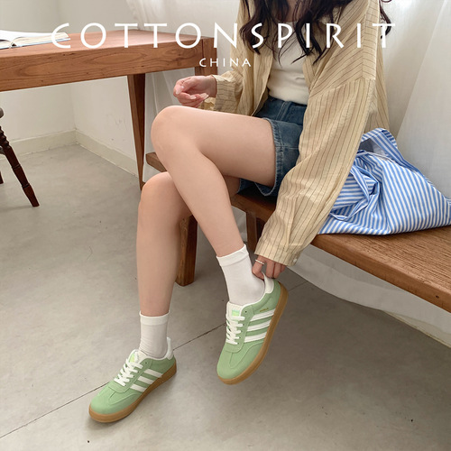 White Flat Pile Cotton Baby Girl Summer Monsoon Socks, Plain Color Japanese JK Style Boneless Mid-Calf Socks