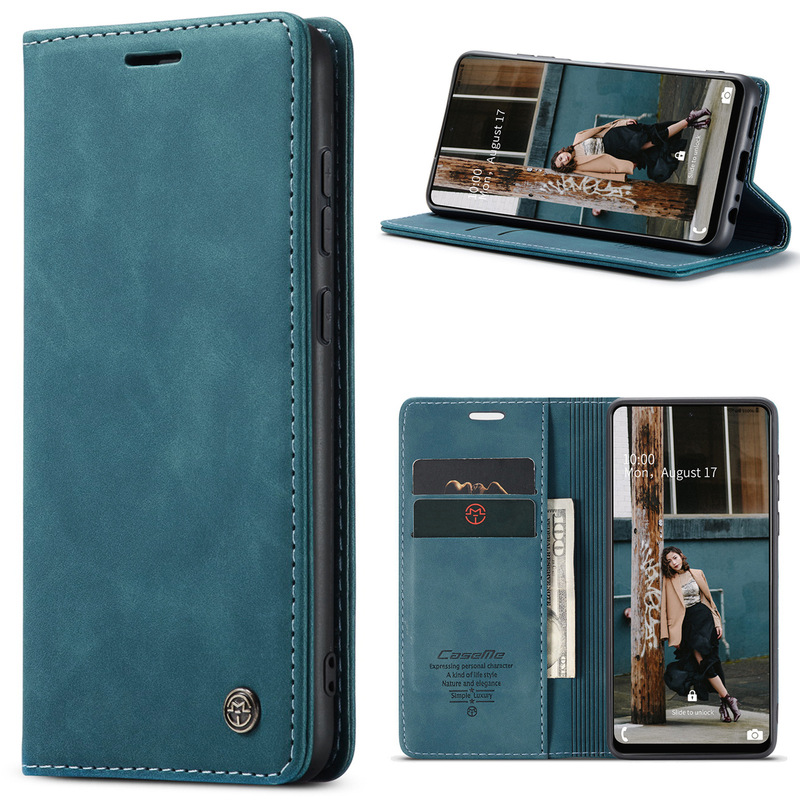 For new Samsung A54 mobile phone case flip A55 leather case multi-functional S24 wallet card A73 protective case