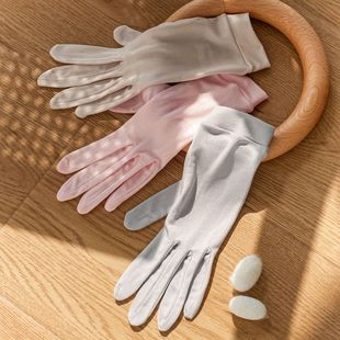 Women's Gloves Pure Silk Gloves Mulberry Gloves Beauty Sun Protection Gloves One Size Fits All Uv Protection Summer New Style