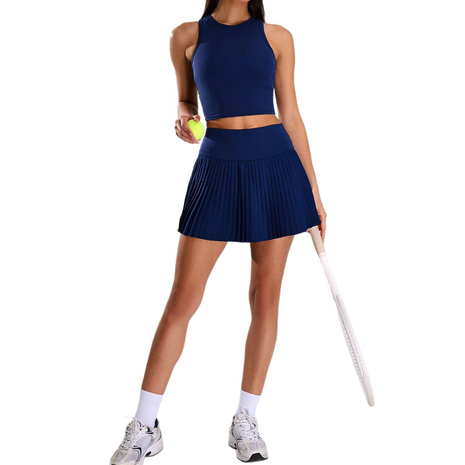 Nuevo traje de tenis desnudo para mujer traje de yoga deportivo ajustado de cintura alta para mujer