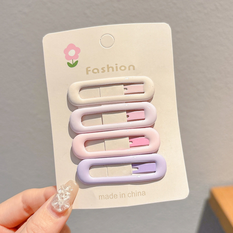 2025 verano pasador de cabello de dopamina colorido lindo frente dulce brocas de cabello rotas no lastimas brocas de cabello adornamientos para el cabello