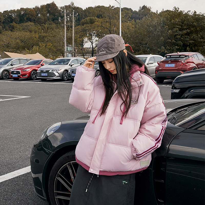 2025 invierno nuevo estilo de algodón femenino universal corto estilo de moda con capuzas suelta de algodón femenino coreano chaqueta de algodón delgada chaqueta image 7