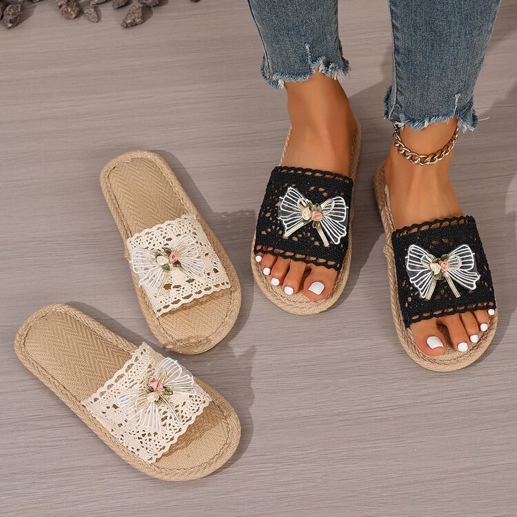 Woven Hollow Sandals for Women 2026 New Summer Style Flat Fashion Outdoor Casual Beach Slippers Woven Hollow Sandals for Women 2026 New Summer Style Flat Fashion Outdoor Casual Beach Slippers