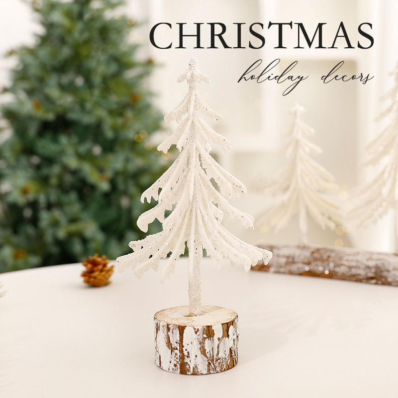 Nuevas decoraciones navideñas transfronterizas adornos de mesa mini árbol de Navidad decoración de la tienda decoración de la escena al por mayor