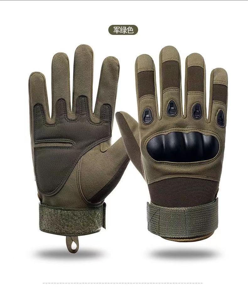 Guantes tácticos protector de mano largo de los hombres lecciones anti-corte antideslizante resistente al desgaste transpirable equitación guantes de escalada