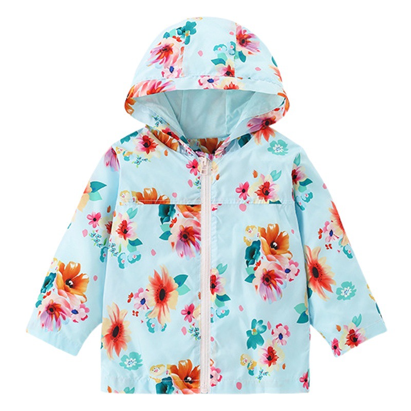 Malwee abrigo para niñas primavera y otoño cazadora para niños europeos y americanos abrigo para niña chaqueta de manga larga chaqueta con capucha cremallera camisa