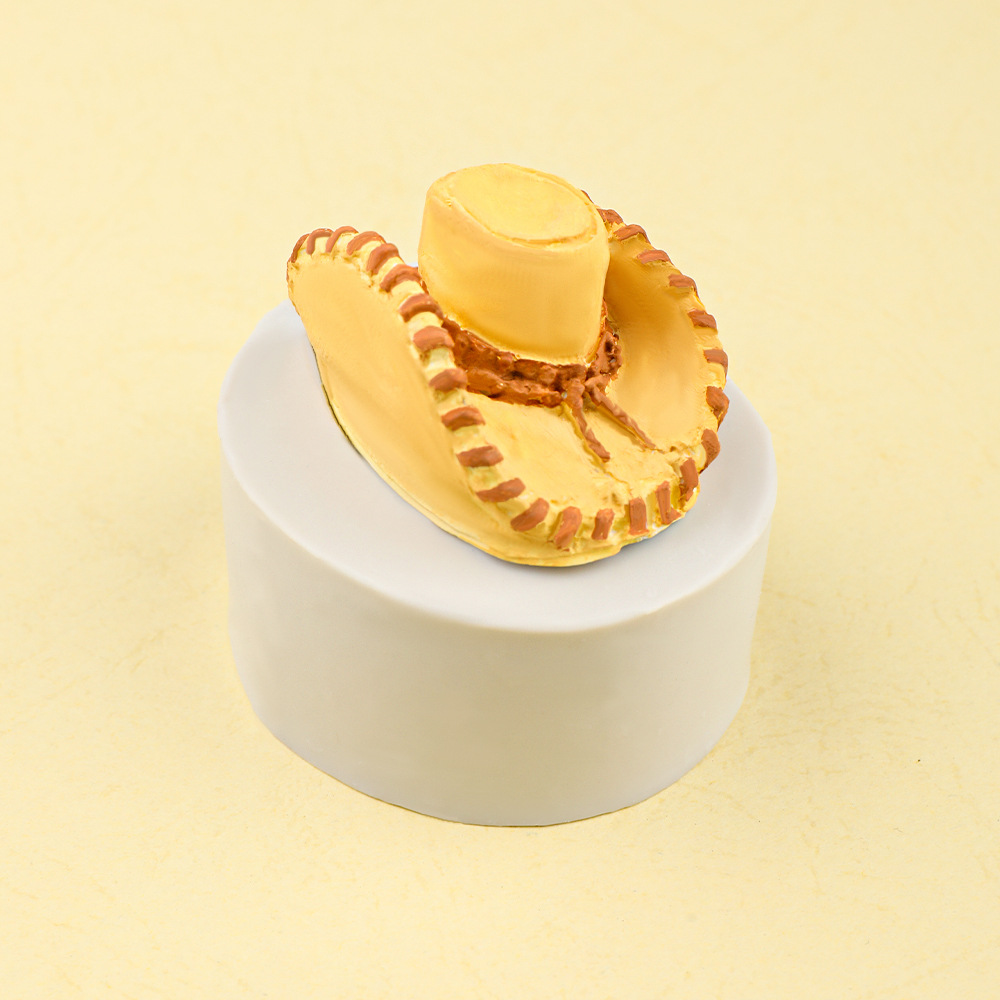 Sombrero tridimensional, sombrero de vaquero occidental, molde de silicona, yeso difusor de bricolaje, decoración de pastel de chocolate, molde de jabón hecho a mano