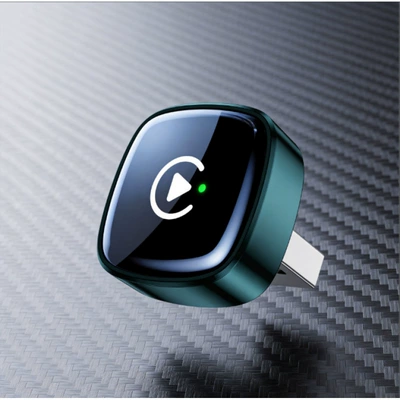 Car wired to wireless CarPlay module, compact and does not block the USB port, car adapter, drop shipping available