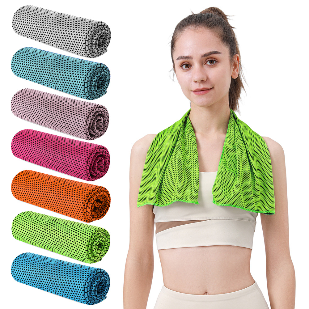 Yoga Fitness Cold Towel, Outdoor Cooling Towel, Sweat-Wiping Running Towel, Sweat-Absorbing Cold Towel, Quick-Drying Sweat Towel for Men and Women, Cooling Towel