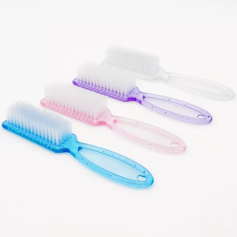 厂家批发长柄指甲刷带手柄美甲除尘刷小白鞋刷整齐刷毛工具套装刷