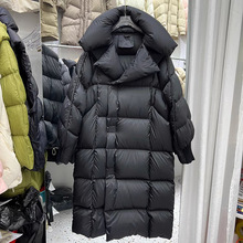 羽绒服女长款反季撤柜宽松鹅绒外套捡漏冬季正品特价清仓加厚泡芙