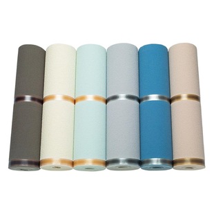 New simple deerskin velvet horizontal striped wallpaper living room bedroom striped film and television Wall 5D three-dimensional relief thickened wallpaper