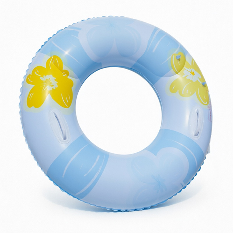 Transfronterizos ampliados con mango de barco de anclaje arco iris anillo de natación para adultos anillo de natación infláble arco iris de gran tamaño para hombres y mujeres