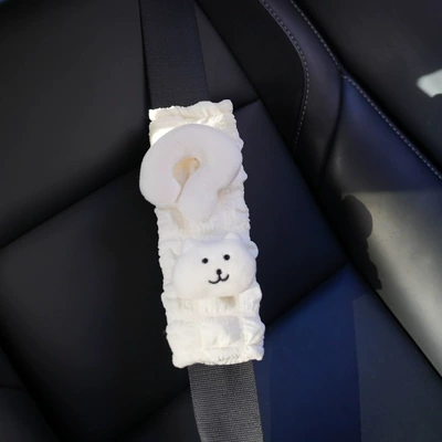 anti-wear and anti-neck strangulation — Seat belt shoulder pad - puff-20cm-shoulder-pad-question-mark