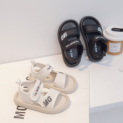 Children's Casual Sandals 2023 Summer New Boys' Open-Toe Sandals Medium and Large Children's Simple Beach Shoes Girls' Shoes Trendy