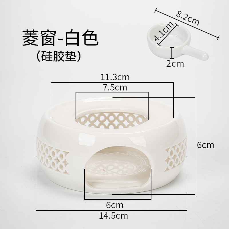 Directo de fábrica de té de la vela calentador de cerámica de la preservación del calor del hogar calefacción calentador de té restaurante Hotel calentador de té