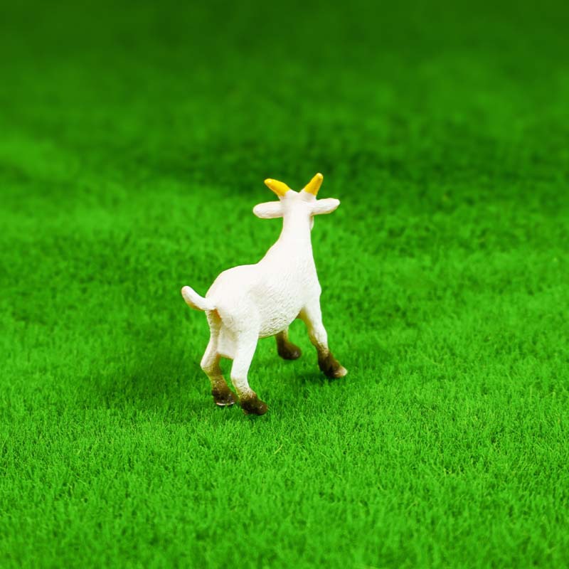 Escena en miniatura Pastoral Decoración de bricolaje Simulación PVC Granja Animal Cabra Cordero Modelo Decoración Aries
