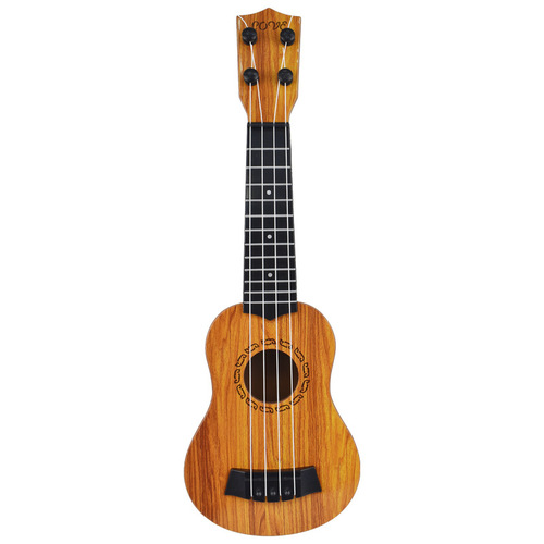 Children's musical instruments, simulated large ukulele, mini four-string playable early education music toy guitar