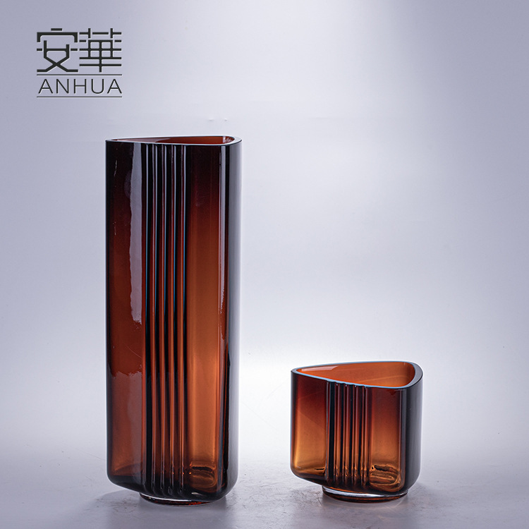 Anwar Light extravagance Glass vase originality Art Floral organ Decoration Dried flowers Hydroponics table Decoration wholesale ins Wind