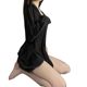Shirt Pajamas Women's Summer Thin Pure Desire Boyfriend Style Chiffon Nightdress High-grade White Long-sleeved Spring and Autumn Home Clothes