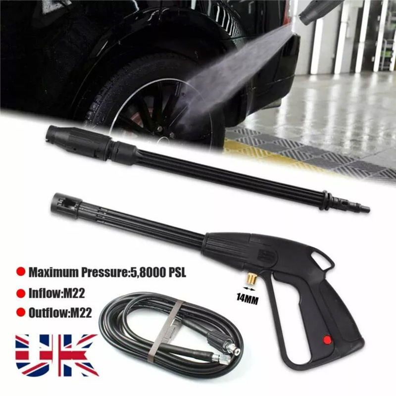 High Pressure Washer Spray Gun and 5M Wash Hose Kit for Car Spray Gun High Pressure Washer Spray Gun and 5M Wash Hose Kit for Car Spray Gun