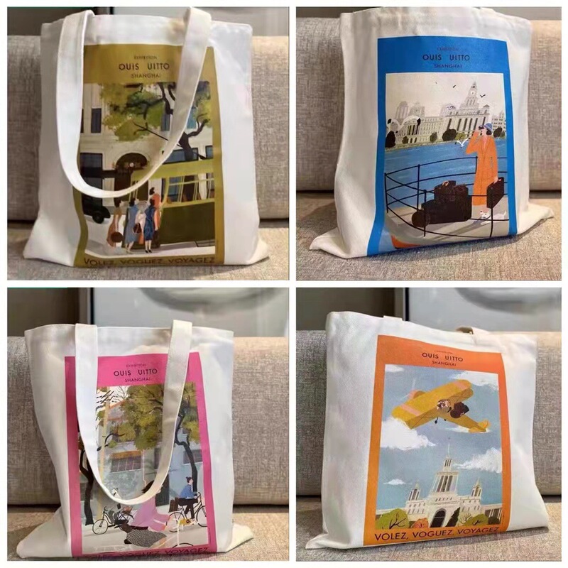 Spring Women's Canvas Tote Bag Printed Handbag Men's Notebook Handbag Large Capacity Daily Matching Bag Spring Women's Canvas Tote Bag Printed Handbag Men's Notebook Handbag Large Capacity Daily Matching Bag