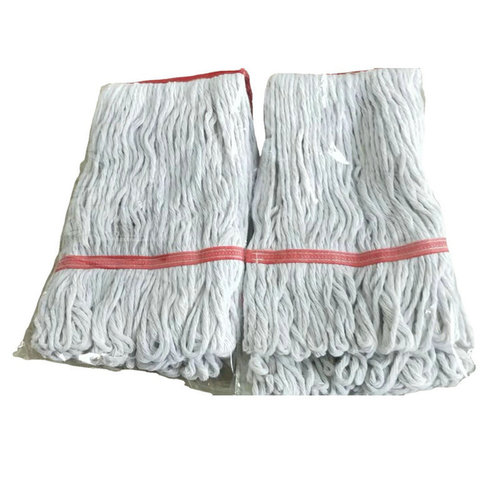Lightweight white gauze clip-type water mop head, universal cleaning mop head, removable and washable floor mop, replacement cloth head