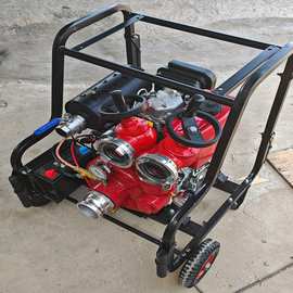 手抬式机动消防泵移动式应急排涝水泵 高压高扬程大马力自吸泵