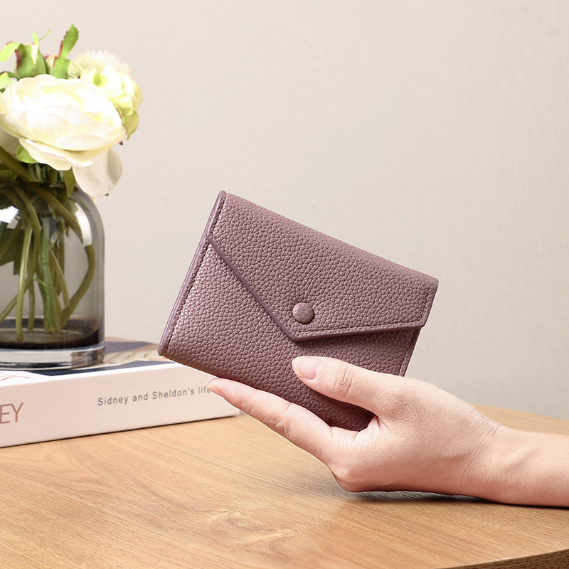 Haidao cartera pequeña cartera damas ultra delgada 2024 nuevo bolso de tarjeta de estudiante en una cartera de alto nivel sentido multifuncional