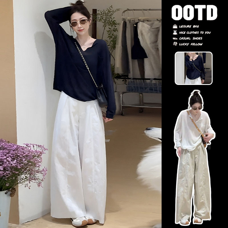 Autumn Long-Sleeved T-Shirt Suit for Women 5 Super Hot New Giant Korean Style Early Autumn Age-Reducing Wear and a Complete Set Autumn Long-Sleeved T-Shirt Suit for Women 5 Super Hot New Giant Korean Style Early Autumn Age-Reducing Wear and a Complete Set