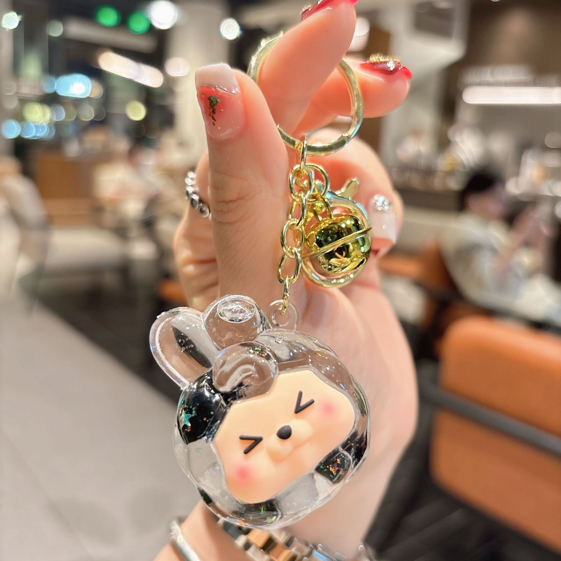 50g Weight Bag Pendant, Keychain Classification 1 Piece Quantity Festival, Shopping Occasion Acrylic Material Cartoon Character Pattern Unisex Gender Cute Style 1 Piece Cute Cartoon Character Acrylic Unisex Bag Pendant Keychain 16