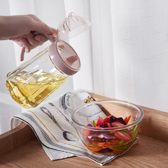 Sealed leak-proof oil-resistant thick acrylic refillable oil bottle soy sauce vinegar jar dark soy sauce sesame oil cooking wine seasoning bottle