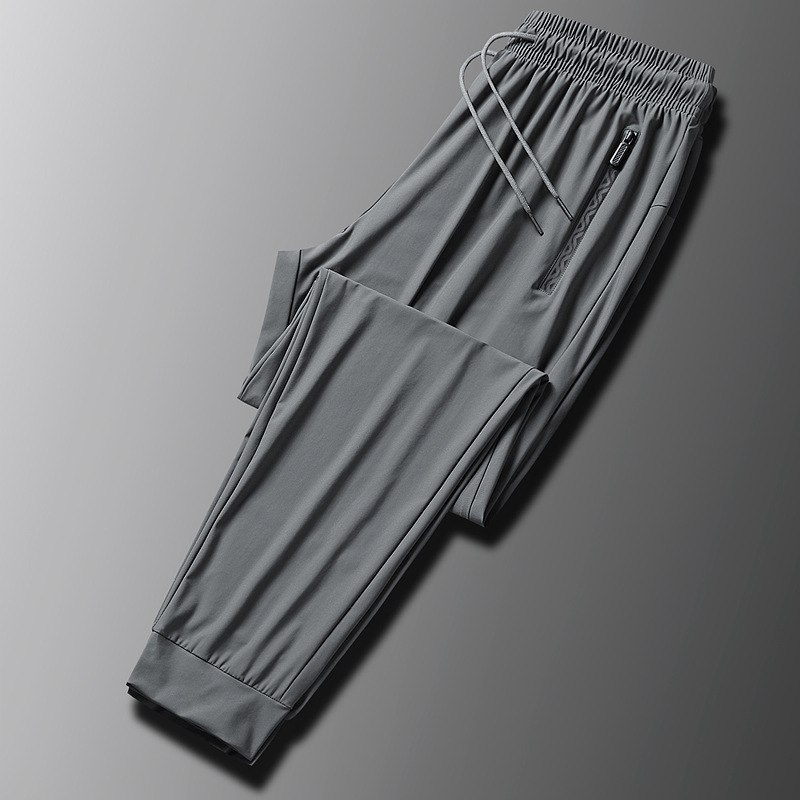 Fábrica directa de pantalones de hielo para hombres super delgados pantalones de verano pantalones deportivos casuales rápidos secos helados recto pantalones largos