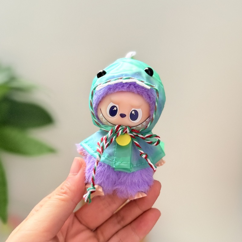 迷你版4.0LABUBU搪胶脸毛绒盲盒玩偶衣服圣诞套装小鼻嘎心底密码|undefined