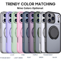 跨境适用iPhone17Promax手机壳360旋转支架苹果17air/16PRO防摔
