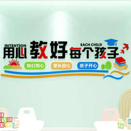 教育培训机构早教托管辅导班励志墙贴画学校班级文化墙面装饰标语