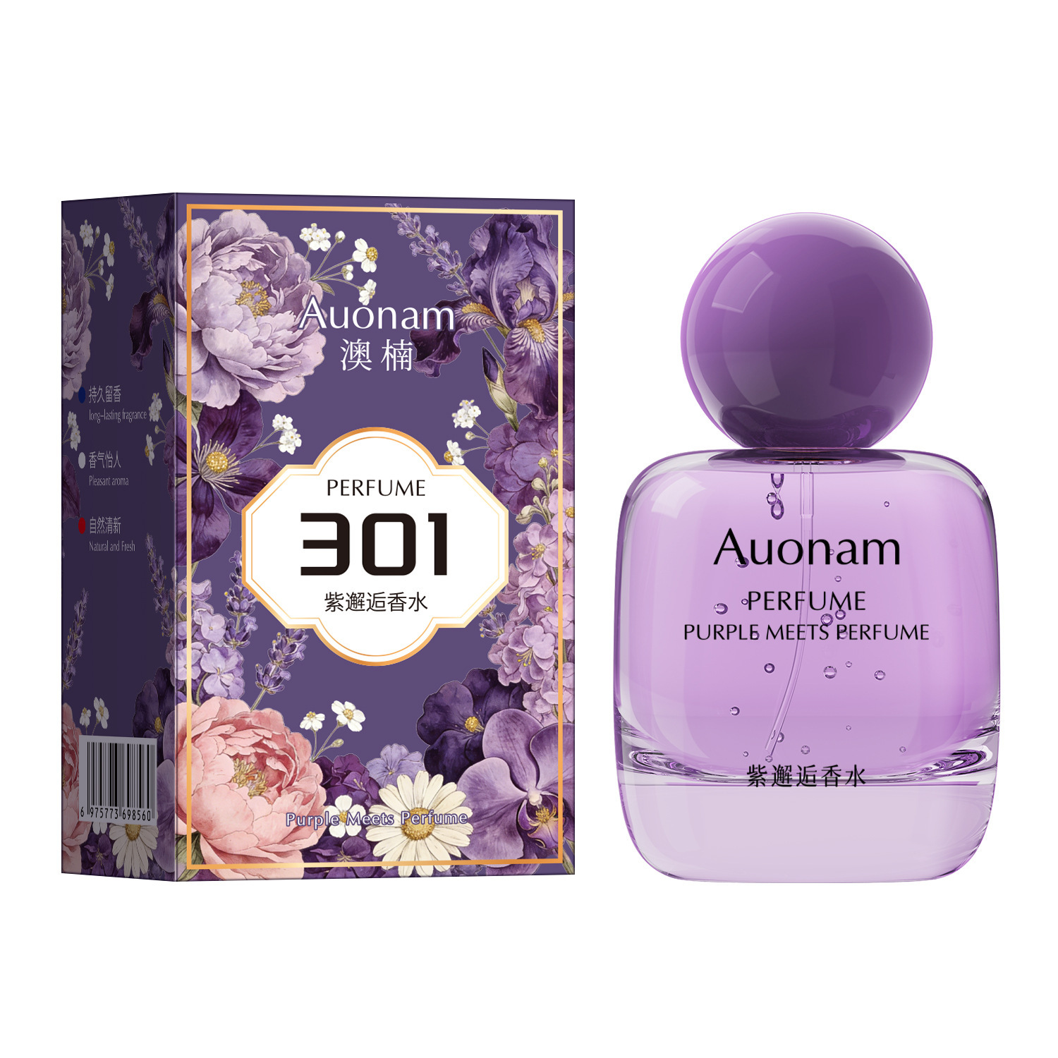 Auonam, fragancia permanente, fragancia encantadora de alto nivel, fragancia corporal fresca y elegante, fabricante romántico.