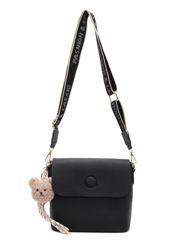 Bolso de balde para mujeres 2025 nuevo cross-border lichi estampado bolso de hombro de textura alta ancha doble correa de hombro mochila