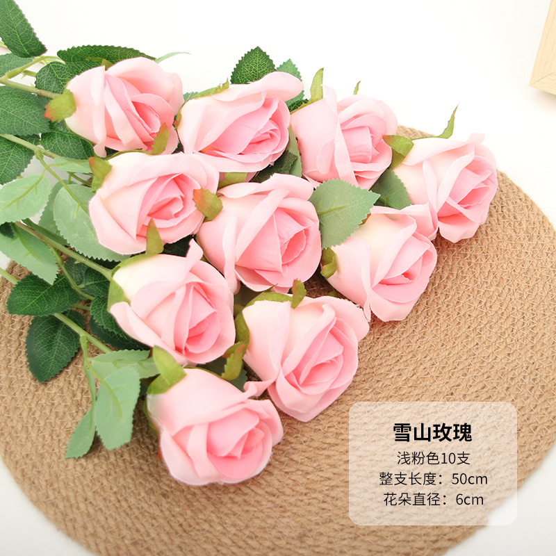 스노우 마운틴 로즈 라이트 핑크 1 브랜치
